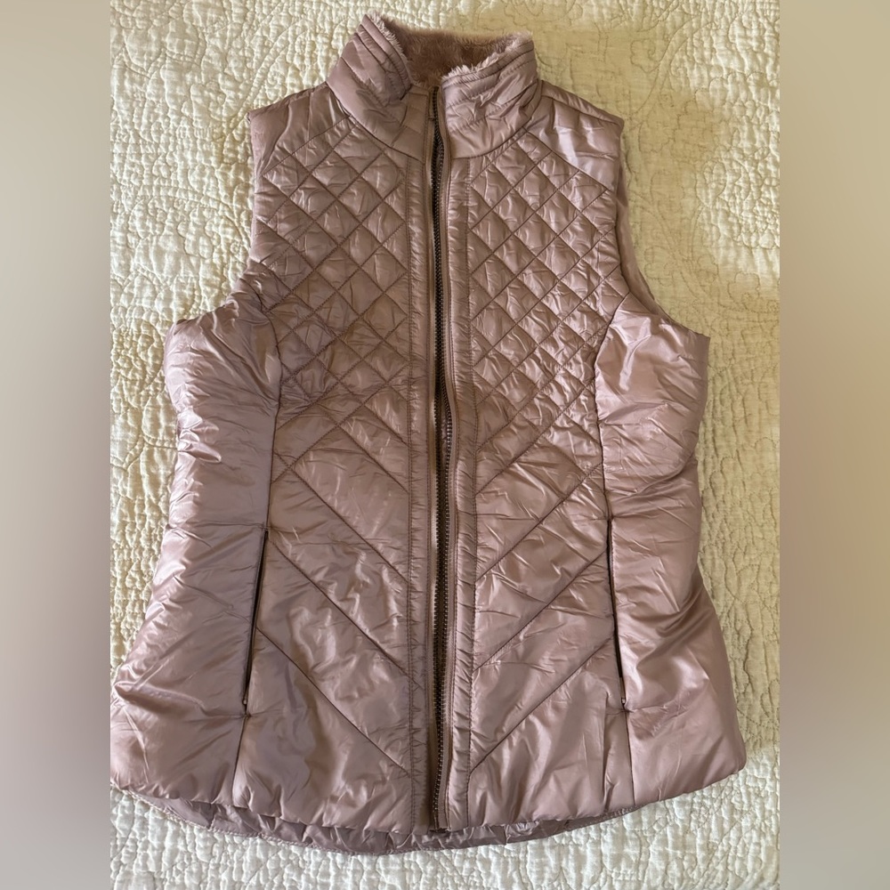 Mondetta Quilted Vest Pink Size M